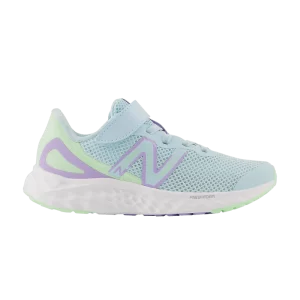 Baskets New Balance Fresh Foam Arishi v4 Bungee Lace Top Strap Little Kid X-Wide 'Blue Lilac Glow 'Bleu/Vert Aura/Lilac Glow PAARIBL4 XW