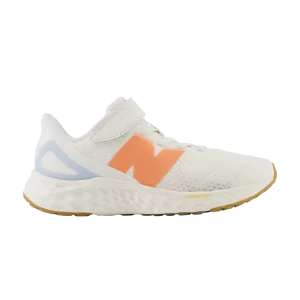Baskets New Balance Fresh Foam Arishi v4 Bungee Lace Top Strap Little Kid X-Wide 'Sea Salt Gulf Red' Sea Salt/Red Bay/Light Chrome Blue PAARIMC4 XW