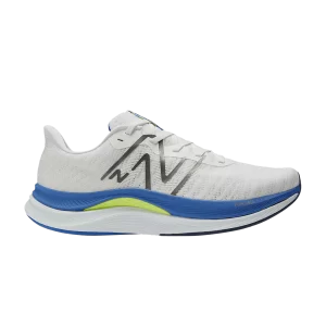 New Balance FuelCell Propel v4 2E Wide 'White Marine Blue' Blanc/Bleu mer/Trente Watt MFCCPRCW4 2E