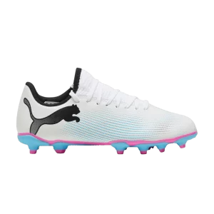 Puma Future Play 7 FG AG Baskets Big Kid 'Phenomenal Pack' Blanc/Noir/Rose Poison 107734 01