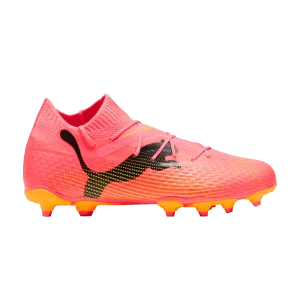 Puma Future Pro 7 FG AG Big Kid 'Forever Faster Pack' Sunset Glow/Noir/Solar Stream 107728 03