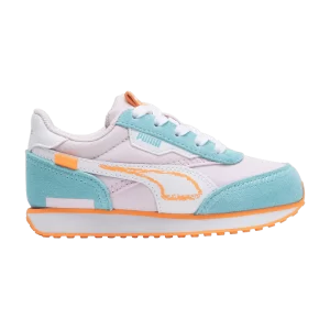 Puma Future Rider Little Kid 'Spring Sketchbook' Baskets Rose perle/Blanc 392235 01