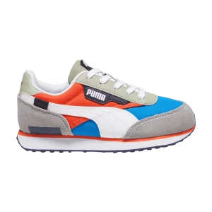 Puma Future Rider Play On Little Kid 'Racing Blue Hot Heat' Baskets Racing Bleu/Chaleur Chaude 372351 35