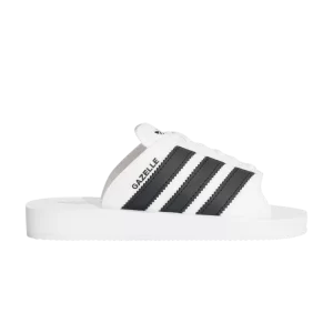 adidas Gazelle Beach Slides 'White Black' Chaussures blanches/Chaussures noires/Chaussures blanches JQ7420