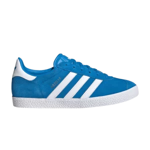Baskets adidas Gazelle J 'Bright Blue' Bleu royal/Blanc nuage/Or métallique IG9928