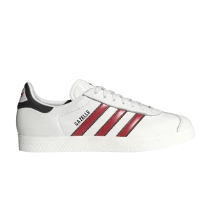 Baskets adidas Gazelle 'White Scarlet Black' Noyau blanc/Meilleur écarlate/Noir couleur IG6211