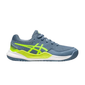 ASICS Gel Résolution 9 GS 'Steel Blue Hazard Green' Bleu acier/Vert dangereux 1044A067 400