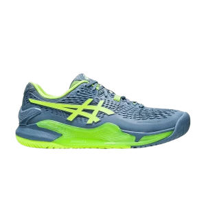ASICS Gel Resolution 9 Wide 'Steel Blue Hazard Green' Bleu acier/Vert dangereux 1041A376 400