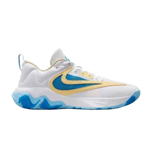Nike Giannis Immortality 3 Blanc Bleu photo clair Blanc/Orange laser clair/Jaune doux/Bleu photo clair DZ7533 101