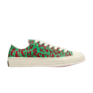 Converse Golf Le Fleur x Chuck 70 Low 'Digital Leopard Pack – Vert' Baskets Vert/Rouge/Blanc A08167C
