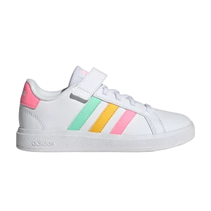 adidas Grand Court 2.0 Little Kid 'Blanc Multi-Color' Nuage Blanc/Menthe Pulse/Faisceau Rose HP8913