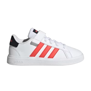 Baskets adidas Grand Court J 'White Bright Red' Blanc nuage/Rouge vif/Noir IG4840