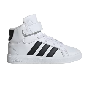 adidas Grand Court Mid K 'White Black' Nuage blanc/Couleur noir/Nuage blanc IE3862