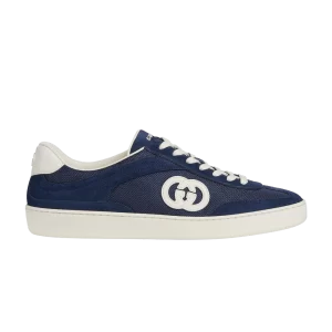 Gucci G74 'Interlocking G – Baskets en daim bleu Bleu 791742 AADM0 4141
