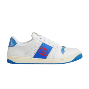 Gucci Screener 'Interlocking G – Blanc Bleu 'Baskets Blanc/Bleu 765054 AACV8 9055