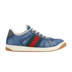 Gucci Screener Sneaker 'Blue Denim' Bleu/Vert/Rouge 771097 FAC1U 4145