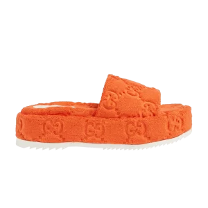 Gucci Wmns GG Platform Sandal 'Orange' Baskets Orange 700599 U2O00 7519