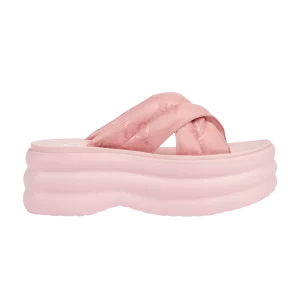 Gucci Wmns GG Platform Slide 'White' Baskets Rose clair 738707 H9H00 5838