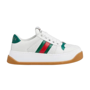 Gucci Wmns Screener 'White Green Red' Baskets Blanc/Vert/Rouge 771880 AAC0S 9063