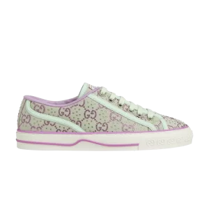 Gucci Wmns Tennis 1977 'GG Crystals - Baskets Vert Pâle Lilas 'Pâle/Vert/Lilas 782359 FABZZ 8641