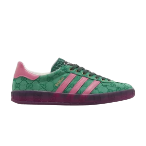 Baskets adidas Gucci x Wmns Gazelle 'Green GG Monogram' Vert/Rose Strat/Vert IE4795