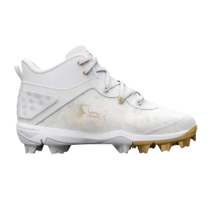 Under Armour Harper 8 Mid RM Jr 'White Gold' Baskets Blanc/Halo Gris 3026597 100