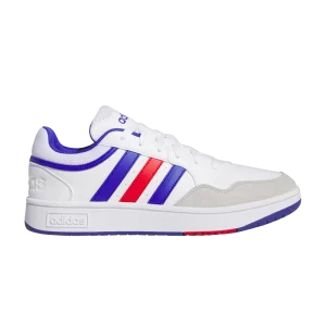 adidas Hoops 3.0 Low 'White Blue Scarlet' Blanc Nuage/Bleu Lucide/Meilleur Écarlate IH0335