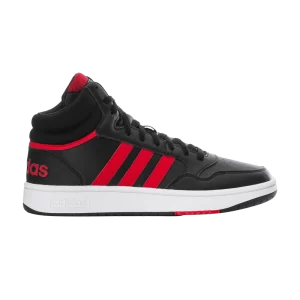adidas Hoops 3.0 Mid 'Black Scarlet' Noir/Meilleur écarlate/Blanc ID9835