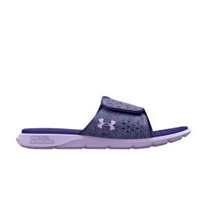 Under Armour Ignite Pro Graphic Strap Slide GS 'Nebula Purple Dot Print' Bleu Baja/Violet Nebula 3026040 400