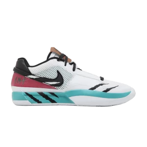 Nike Ja 1 'Reverse Scratch' Baskets Blanc/Turbo Vert/Université Rouge/Noir FV5957 100