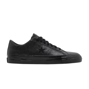 Converse Jamie Platt x One Star Pro Ox Low 'Black Snakeskin' Baskets Noir/Noir/Blanc A07897C