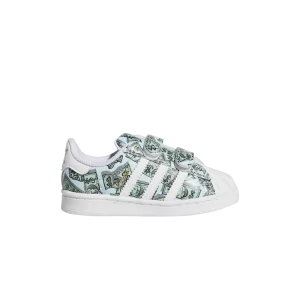 Baskets adidas Jeremy Scott x Superstar I 'Money' Blanc Nuage/Blanc Nuage/Or Métallique H03655