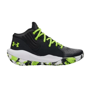 Under Armour Jet '21 GS 'Black Lime' Baskets Noir/Blanc 3024794 009