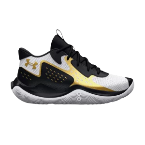 Under Armour Jet '23 GS 'Blanc Noir Or' Baskets Blanc/Noir 3026635 100