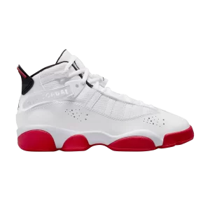 Air Jordan 6 Rings GS 'White University Red' Blanc/Noir/University Rouge 323419 160