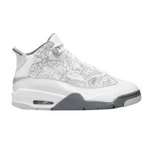 Air Jordan Dub Zero GS 'White Cool Grey' Blanc/Argent Métallique/Gris Neutre/Gris Cool DV1360 107