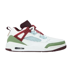 Air Jordan Spizike Low 'Year of the Dragon' Voile/Vert pétrole/Rouge équipe foncé/Grain doré métallisé FJ6372 100