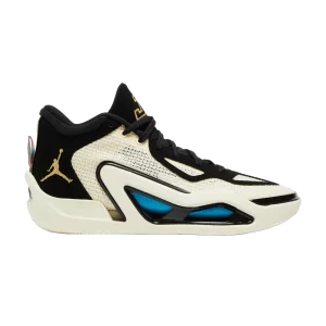 Air Jordan Tatum 1 PF 'Barbershop' Baskets Lait de coco/Or métallique/Noir/Bleu laser/Cramoisi brillant DX5574 180