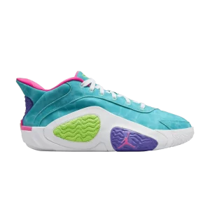 Air Jordan Tatum 2 GS 'Wave Runner' Hyper Jade/Blanc/Hyper Rose/Vert Strike HJ7382 303