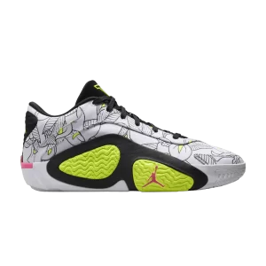 Baskets Air Jordan Tatum 2 PF 'Momma's Boy' Blanc/Volt/Noir/Hyper Rose FZ8823 100