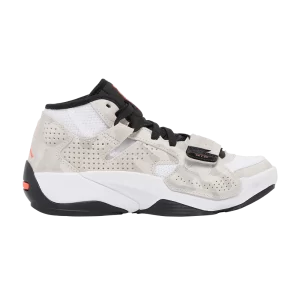 Baskets Air Jordan Zion 2 GS 'Light Camo' Blanc/Crimson Flash/Noir FJ5258 106