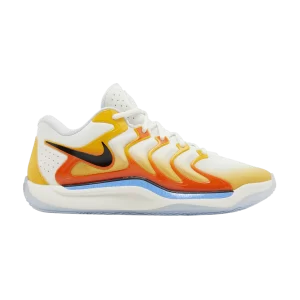 Nike KD 17 'Sunrise' Baskets Or Université/Noir/Orange Sécurité FJ9487 700