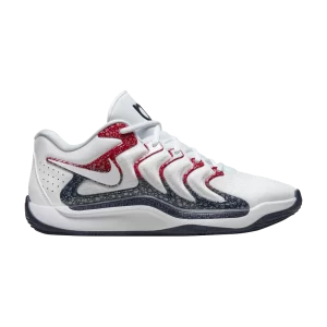 Nike KD 17 'USA' Baskets Blanc/Rouge Université/Obsidienne FJ9487 101