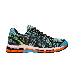 ASICS Kenzo x Gel Kayano 20 'Cyan Zebra' Baskets Cyanogène 1201B032 400