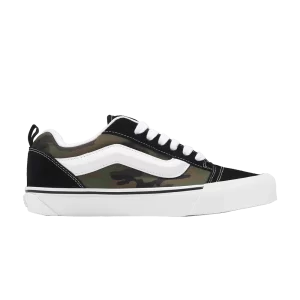 Vans Knu-Skool 'Camo Black White' Baskets Noir Camo/True White VN0009QCBMX
