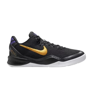Nike Kobe 8 GS 'Lakers Away' Noir/Or Université/Blanc/Violet Court FN0266 002