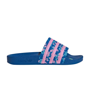 Baskets adidas KSENIASCHNAIDER x Adilette Slide 'Floral' Bleu/Vrai Rose/Blanc IE0378