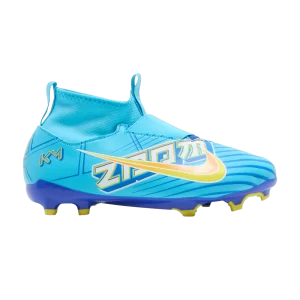 Nike Kylian Mbappé x Zoom Mercurial Superfly 9 Academy FG MG GS 'Motivation Pack' Bleu Baltique/Blanc DO9790 400