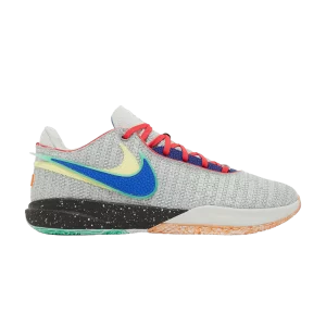 Baskets LeBron 20 'Nike Lifer' Argent clair/Hyper Royale/Citron Mousseline/Orange sécurité DJ5423 002