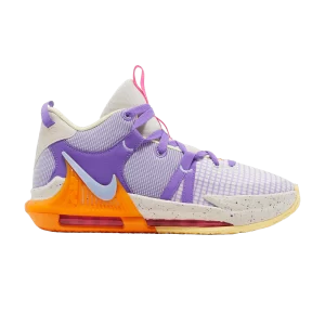 Nike LeBron Witness 7 GS 'Action Grape Vivid Orange' Marron clair/Action Grape/Orange vif/Cobalt Bliss DQ8650 101
